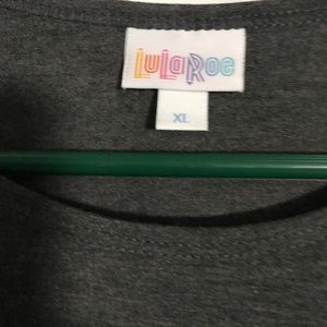 Solid grey Lularoe Irma Xl